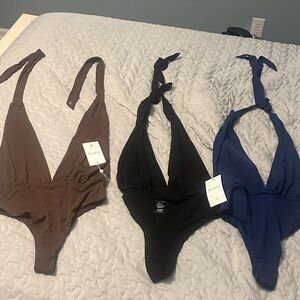 BuffBunny Women's Bodysuits - Brown, Black, Blue